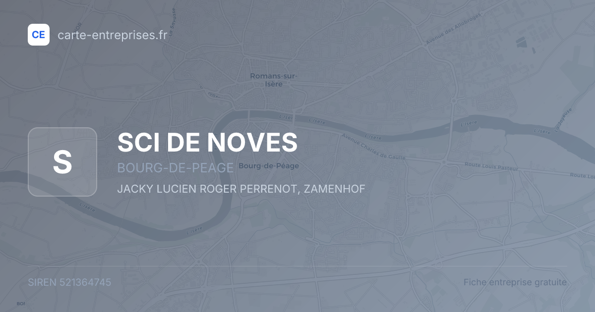 SCI DE NOVES — 521364745 — fiche entreprise