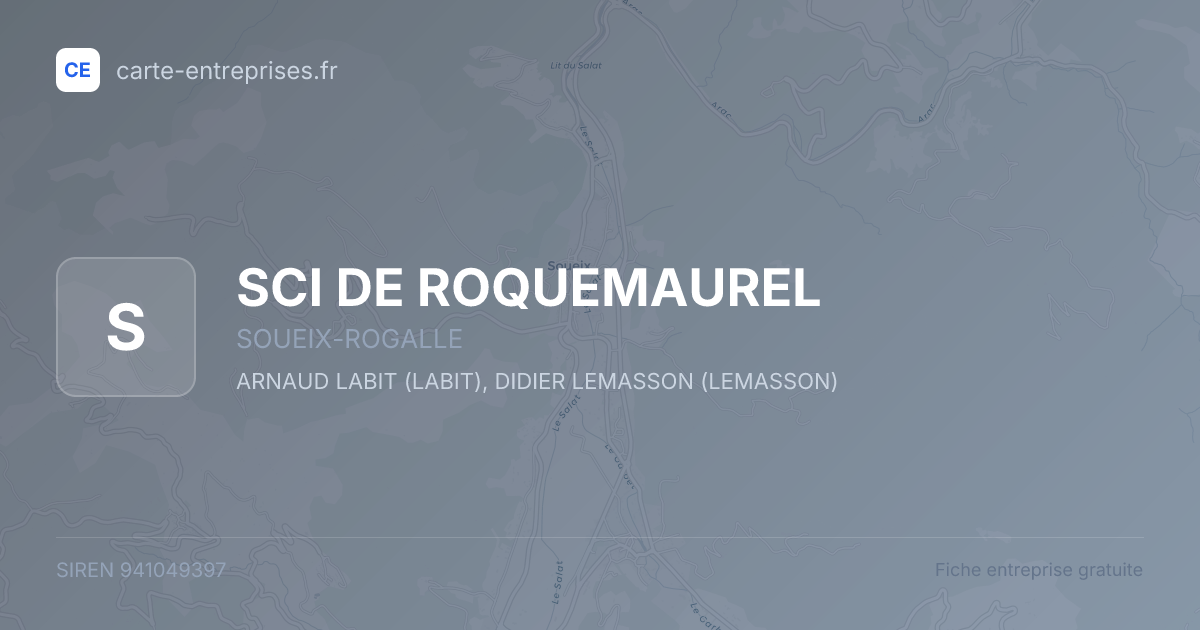 SCI DE ROQUEMAUREL — 941049397 — fiche entreprise