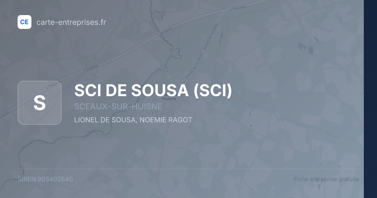 SCI DE SOUSA (SCI) — 905402640 — fiche entreprise
