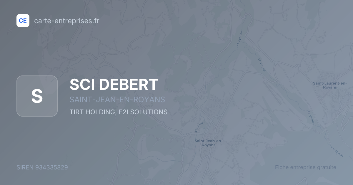 SCI DEBERT — 934335829 — fiche entreprise