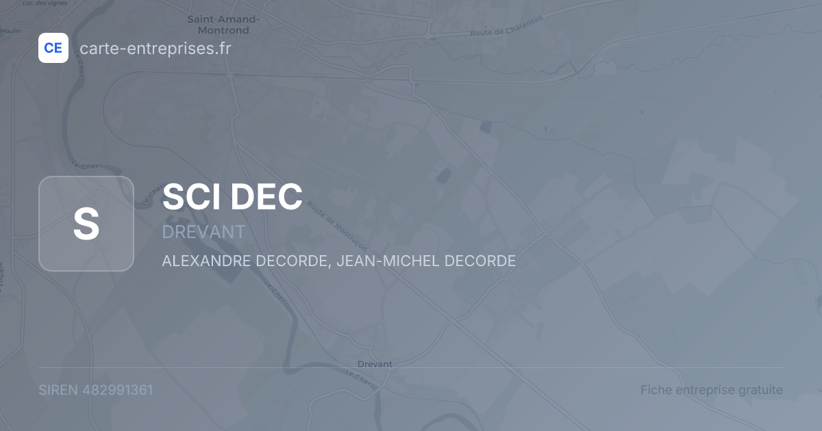 SCI DEC — 482991361 — fiche entreprise