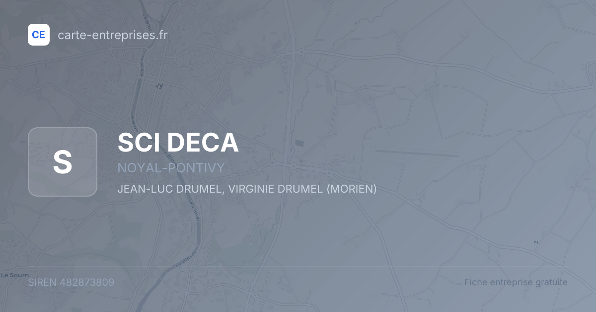 SCI DECA — 482873809 — fiche entreprise