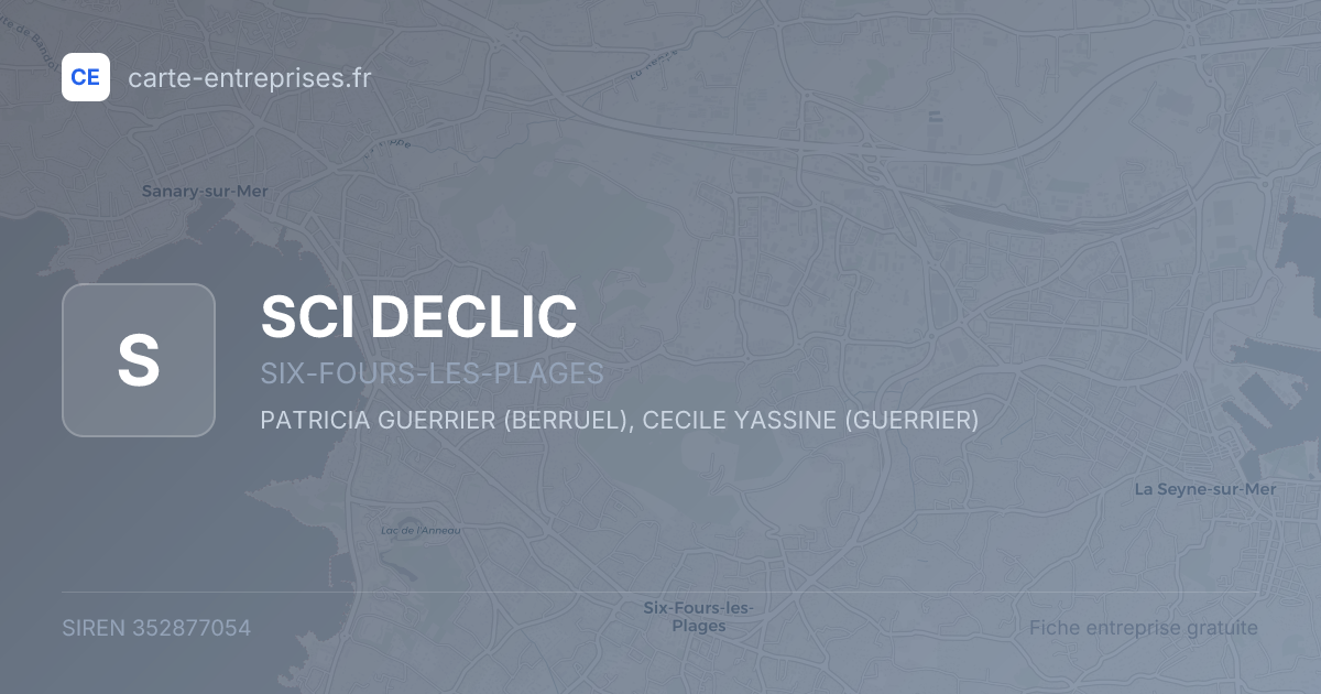 SCI DECLIC — 352877054 — fiche entreprise