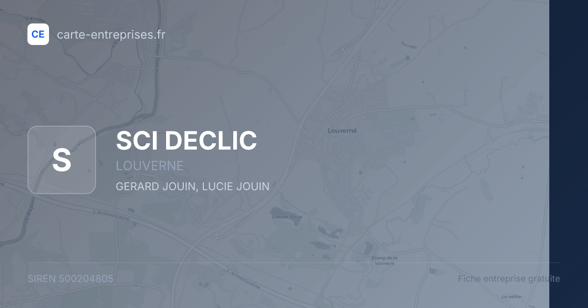 SCI DECLIC — 500204805 — fiche entreprise