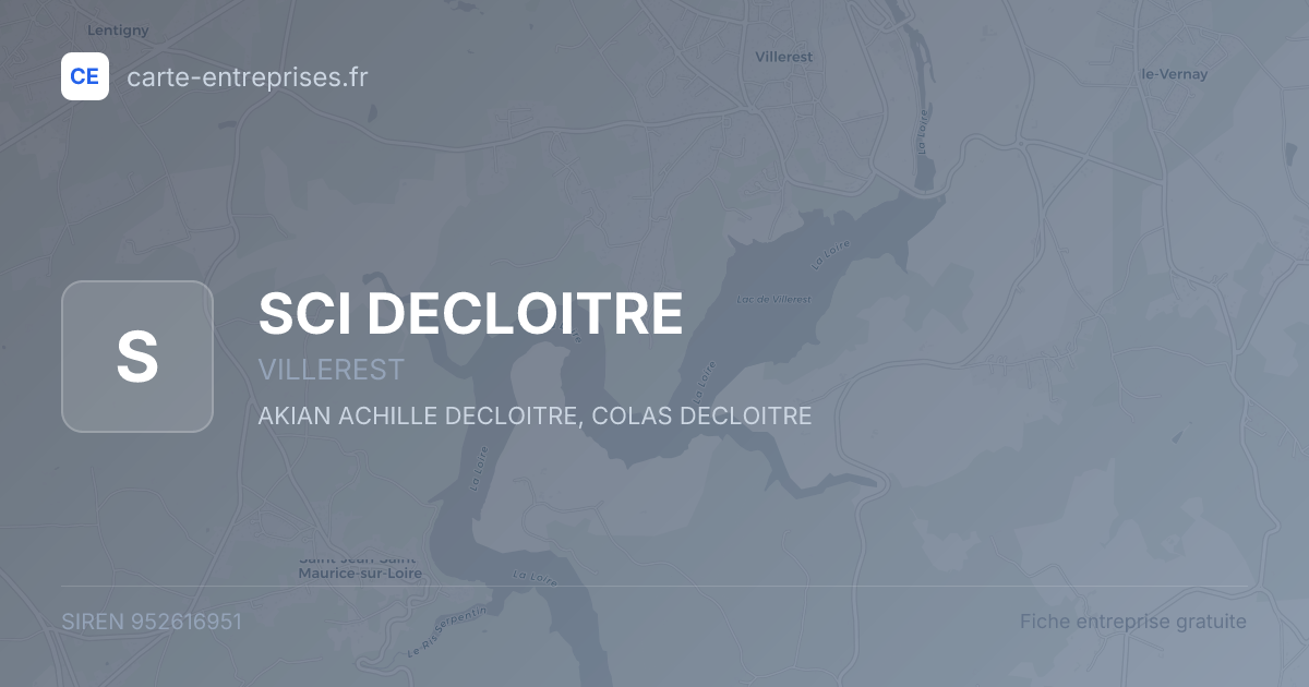 SCI DECLOITRE — 952616951 — fiche entreprise