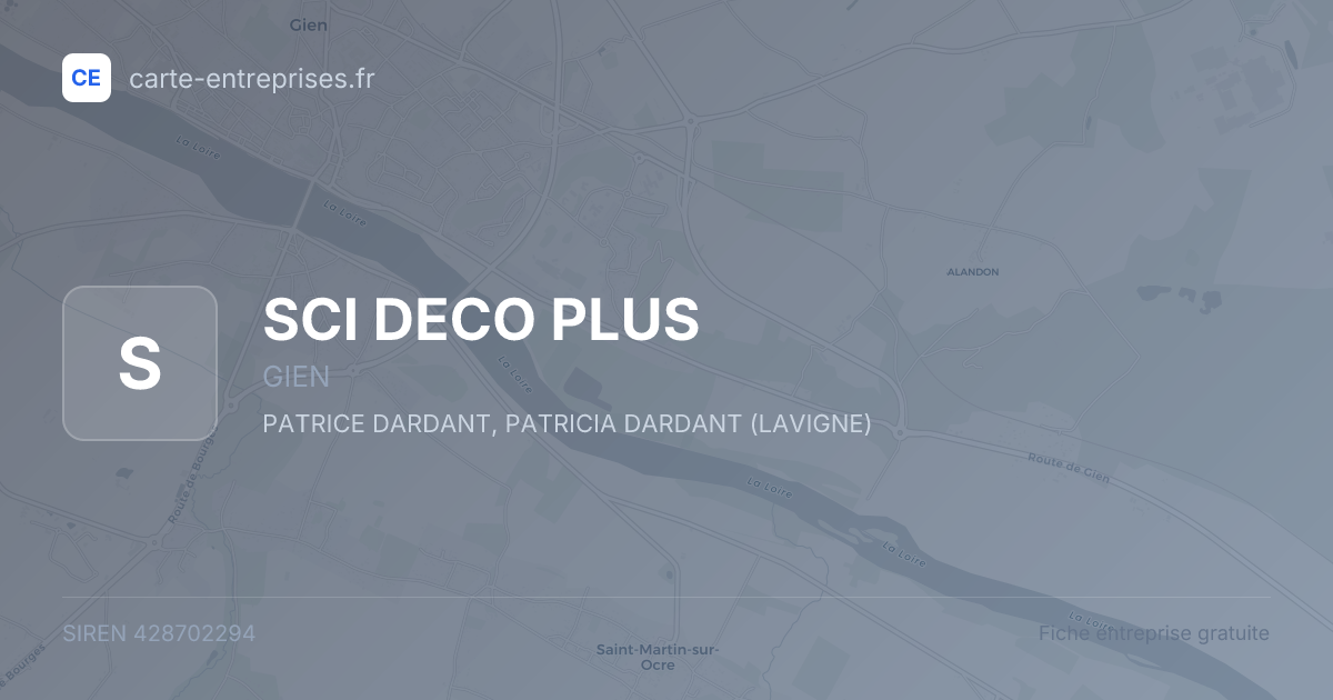 SCI DECO PLUS — 428702294 — fiche entreprise