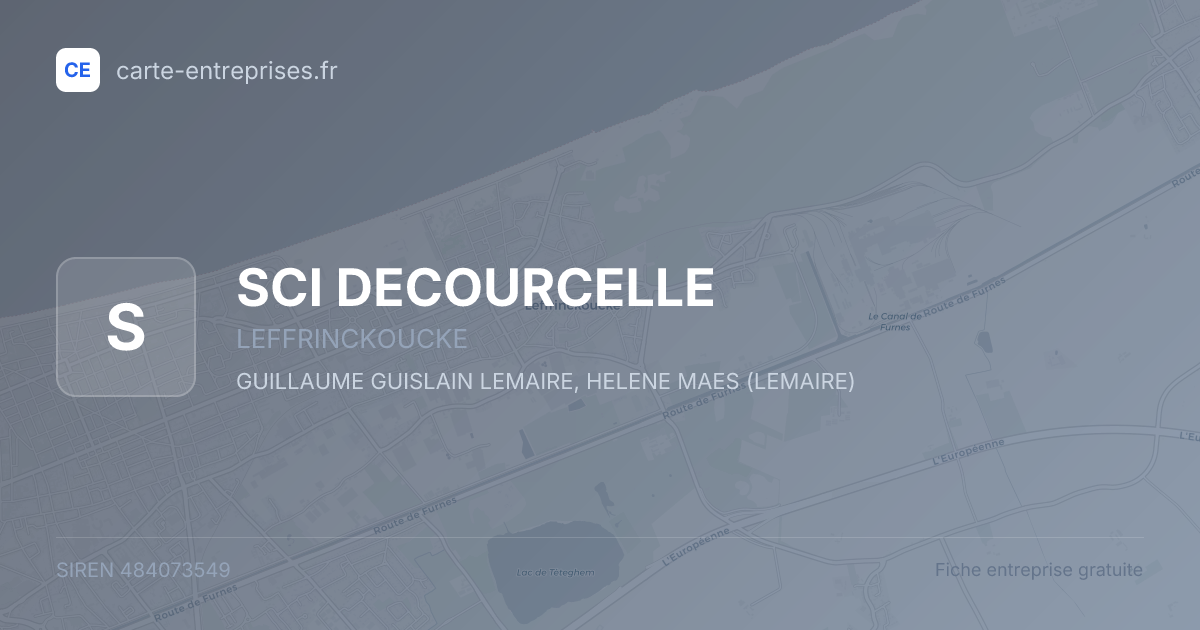 SCI DECOURCELLE — 484073549 — fiche entreprise