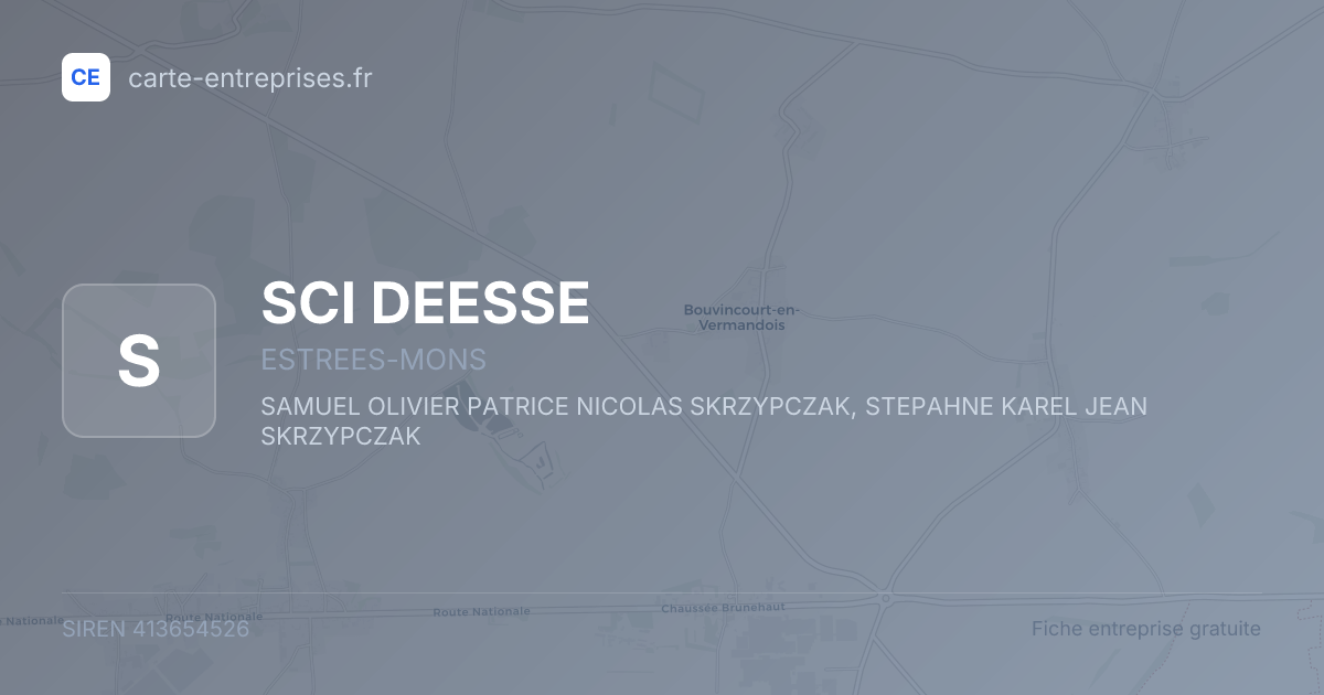 SCI DEESSE — 413654526 — fiche entreprise