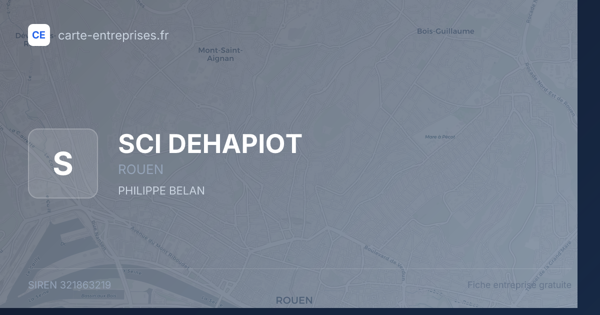 SCI DEHAPIOT — 321863219 — fiche entreprise