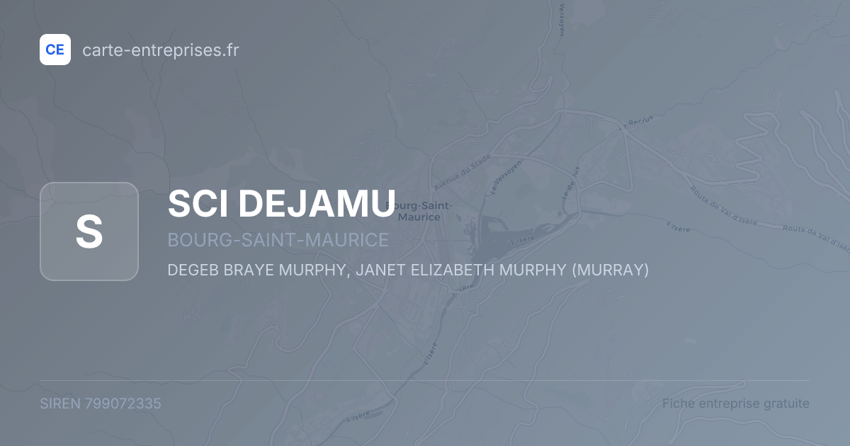 SCI DEJAMU — 799072335 — fiche entreprise