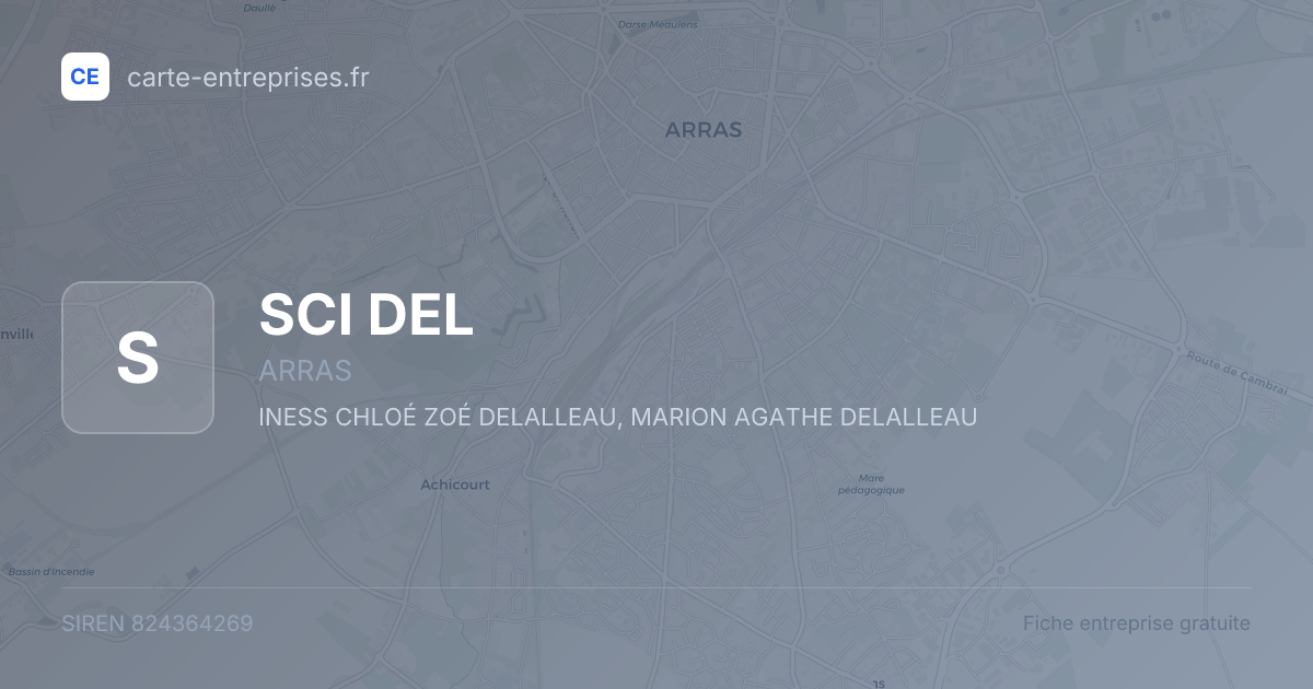 SCI DEL — 824364269 — fiche entreprise