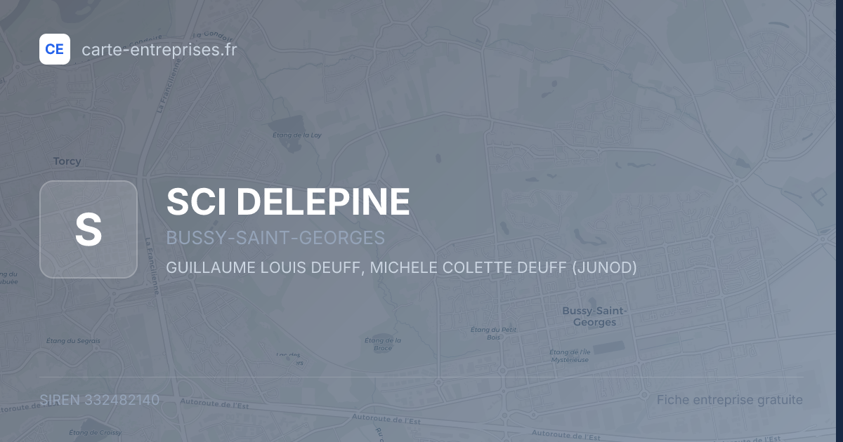 SCI DELEPINE — 332482140 — fiche entreprise