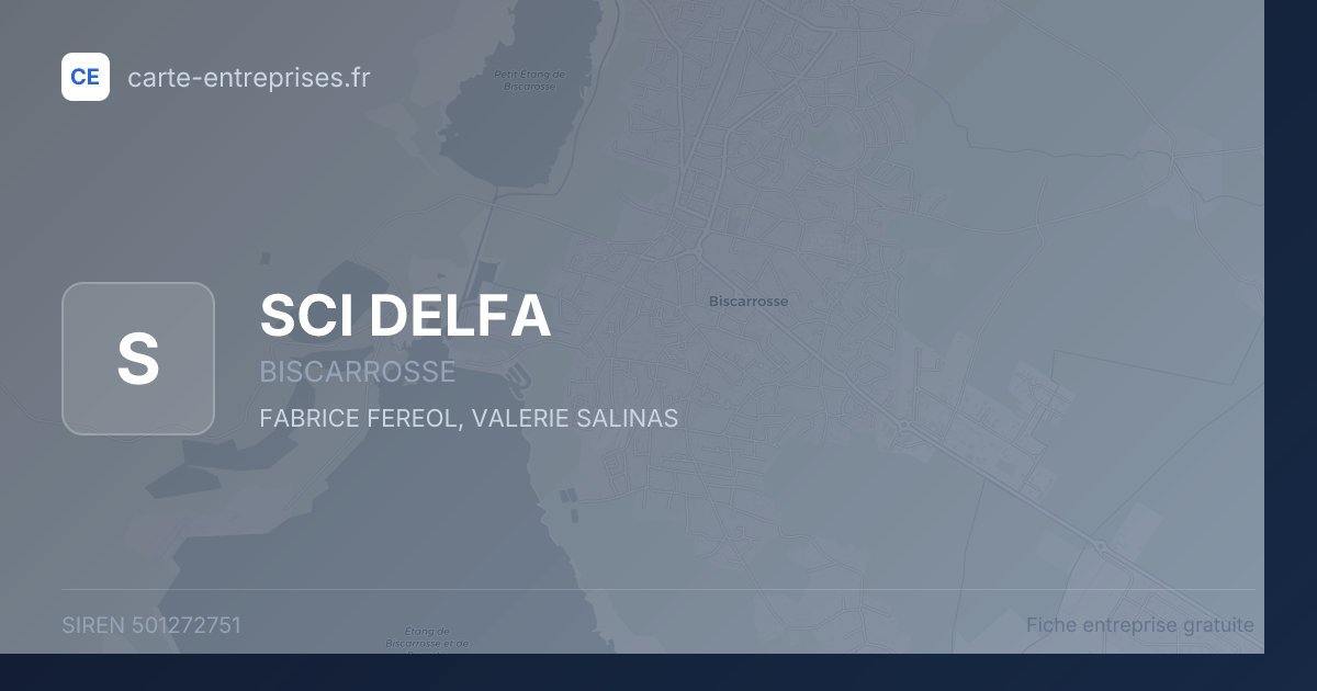 SCI DELFA — 501272751 — fiche entreprise