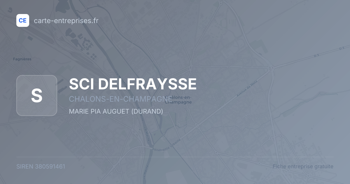 SCI DELFRAYSSE — 380591461 — fiche entreprise