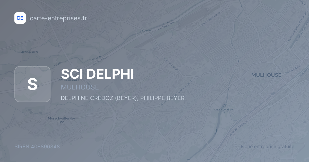SCI DELPHI — 408896348 — fiche entreprise