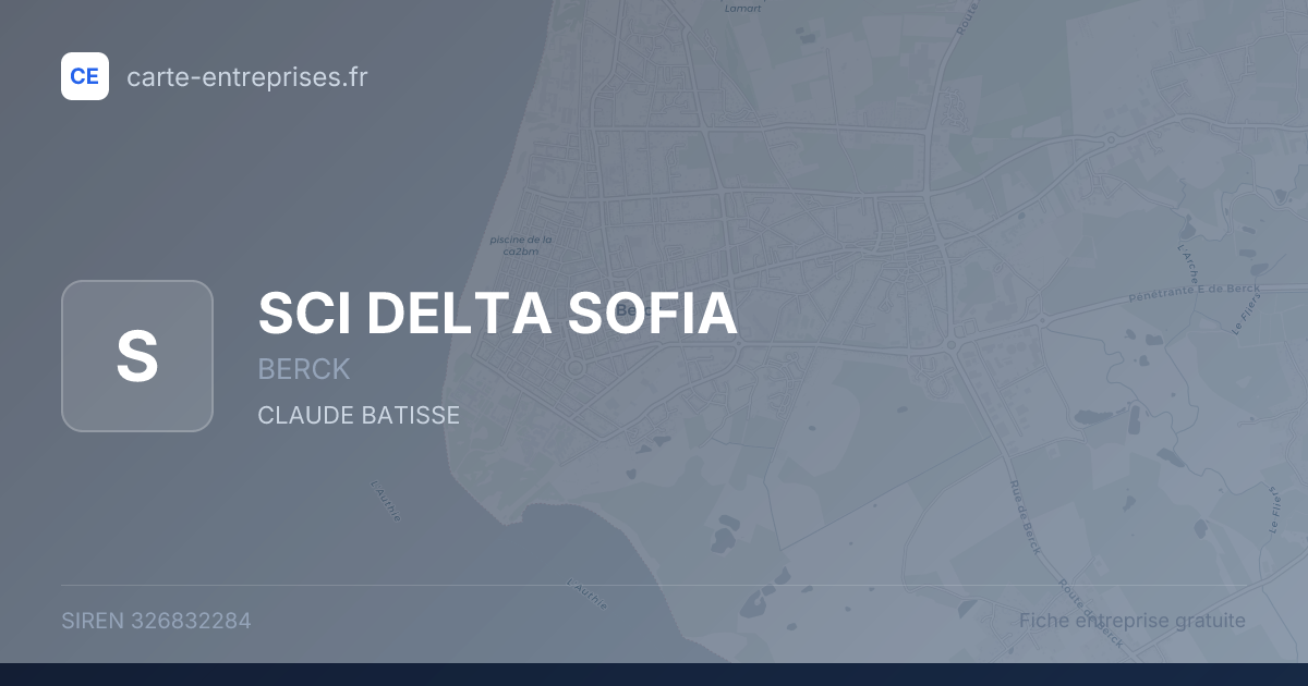 SCI DELTA SOFIA — 326832284 — fiche entreprise