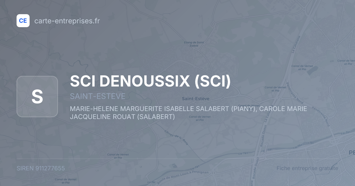 SCI DENOUSSIX (SCI) — 911277655 — fiche entreprise