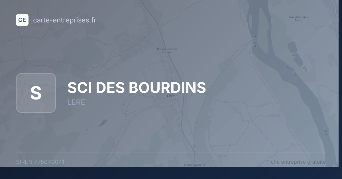 SCI DES BOURDINS — 775040041 — fiche entreprise
