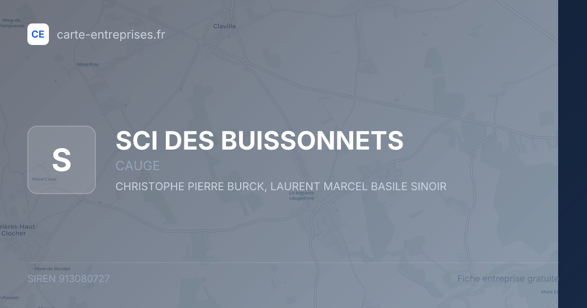 SCI DES BUISSONNETS — 913080727 — fiche entreprise