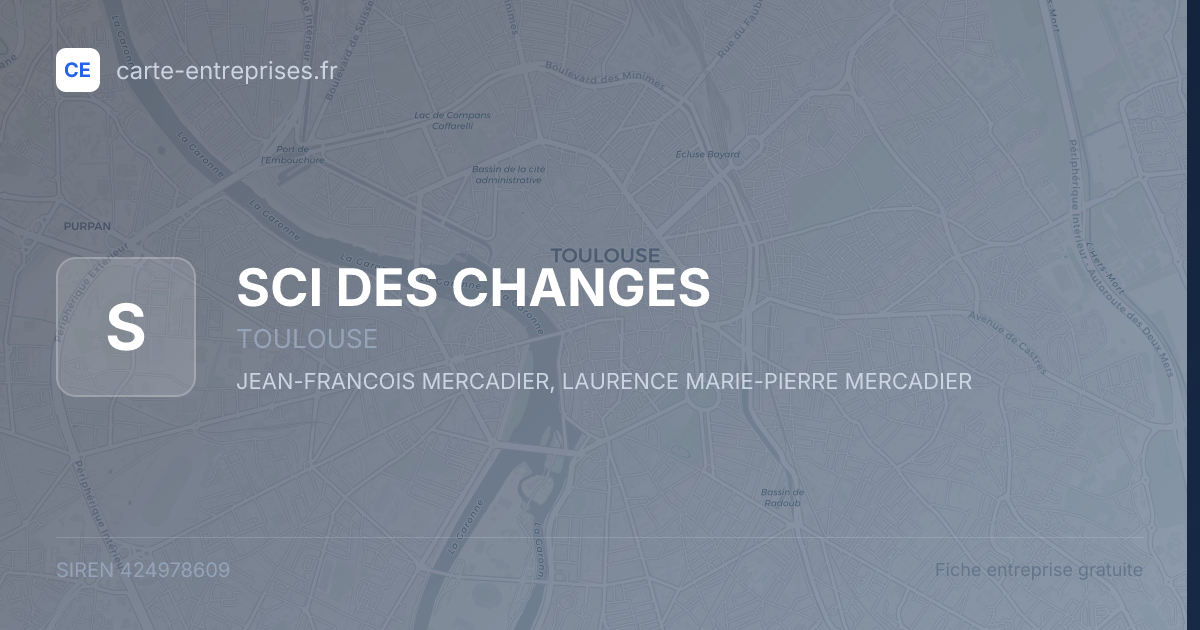 SCI DES CHANGES — 424978609 — fiche entreprise