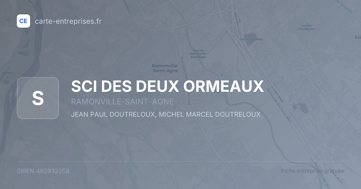 SCI DES DEUX ORMEAUX — 482932258 — fiche entreprise