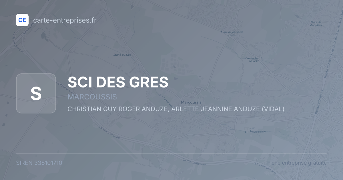 SCI DES GRES — 338101710 — fiche entreprise