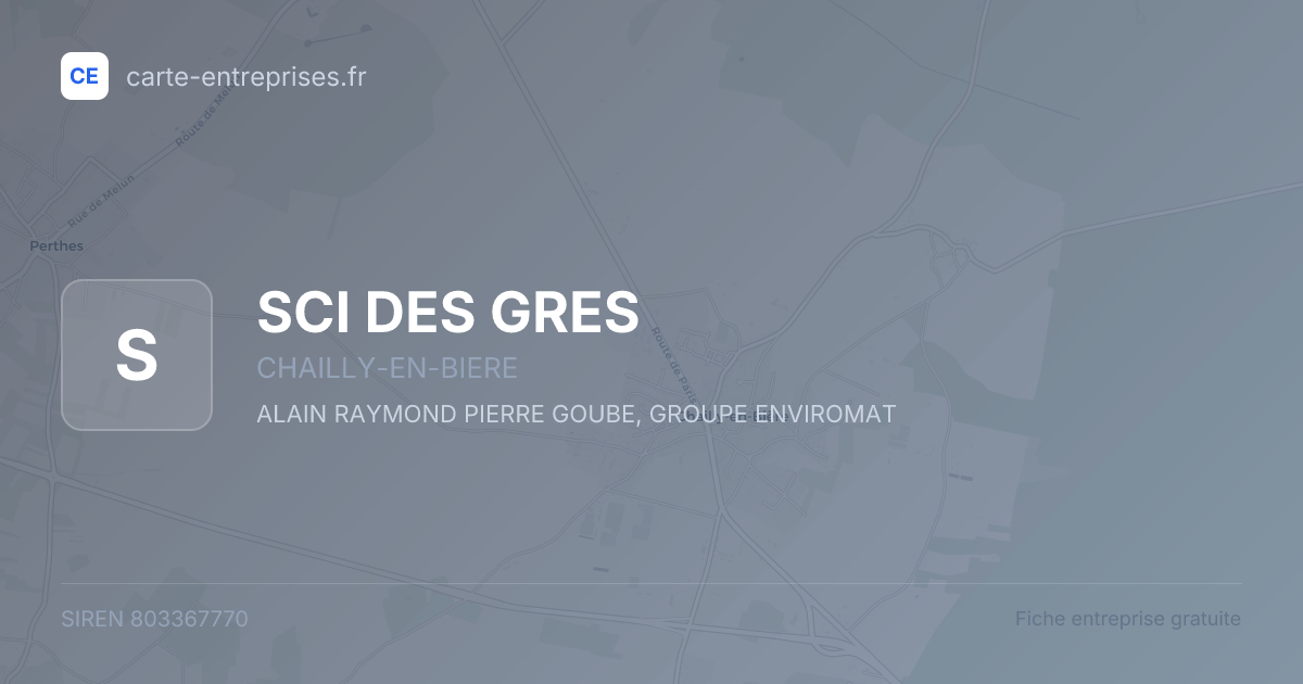 SCI DES GRES — 803367770 — fiche entreprise