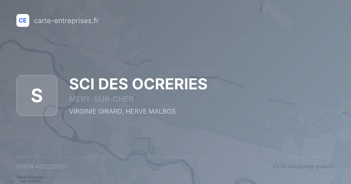 SCI DES OCRERIES — 482220357 — fiche entreprise
