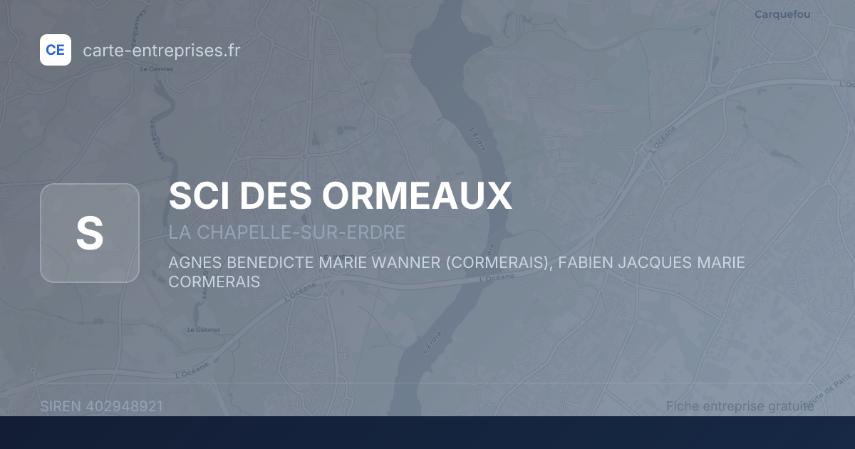 SCI DES ORMEAUX — 402948921 — fiche entreprise