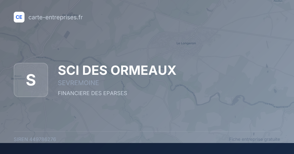 SCI DES ORMEAUX — 449786276 — fiche entreprise