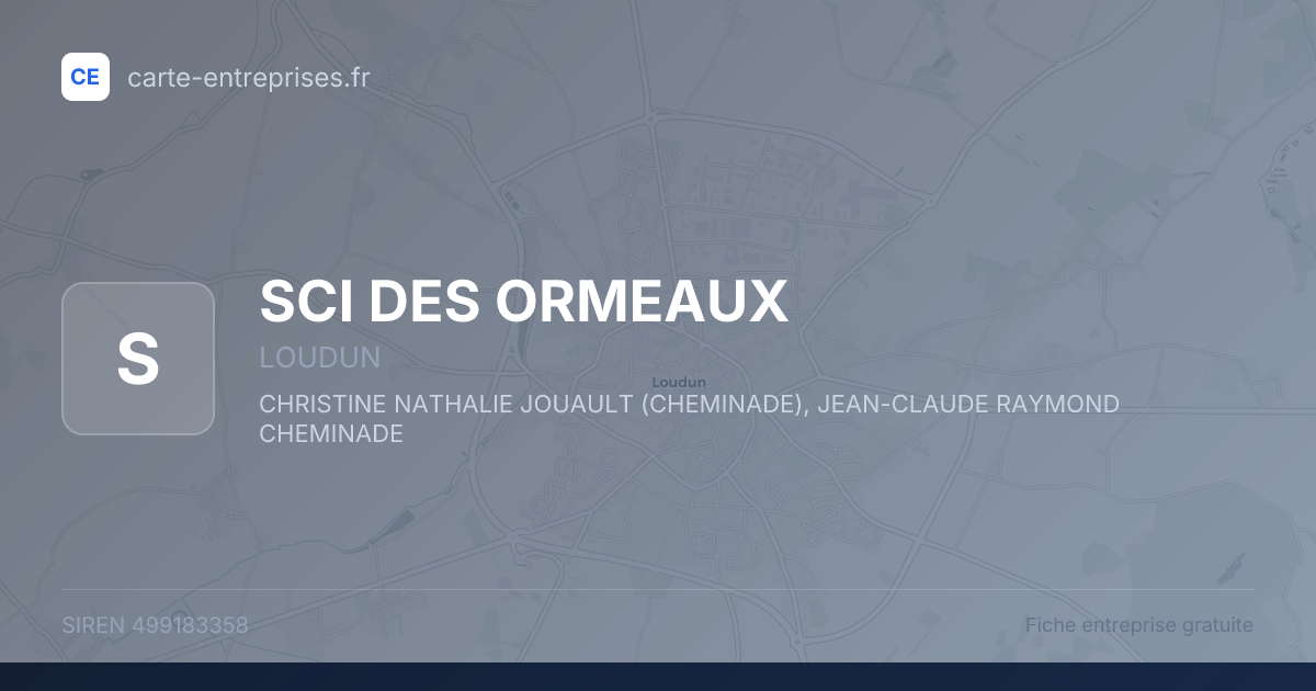 SCI DES ORMEAUX — 499183358 — fiche entreprise