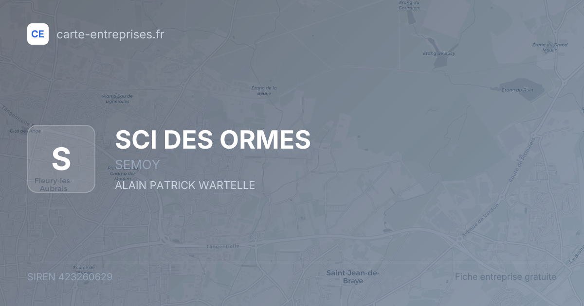 SCI DES ORMES — 423260629 — fiche entreprise