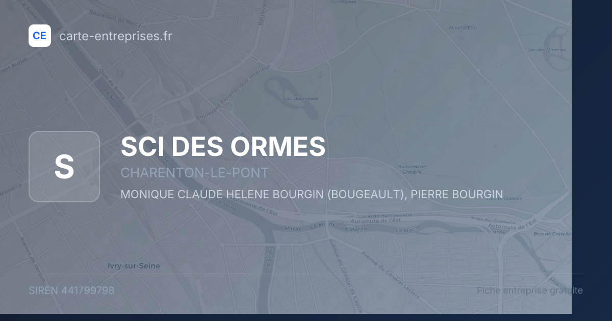 SCI DES ORMES — 441799798 — fiche entreprise