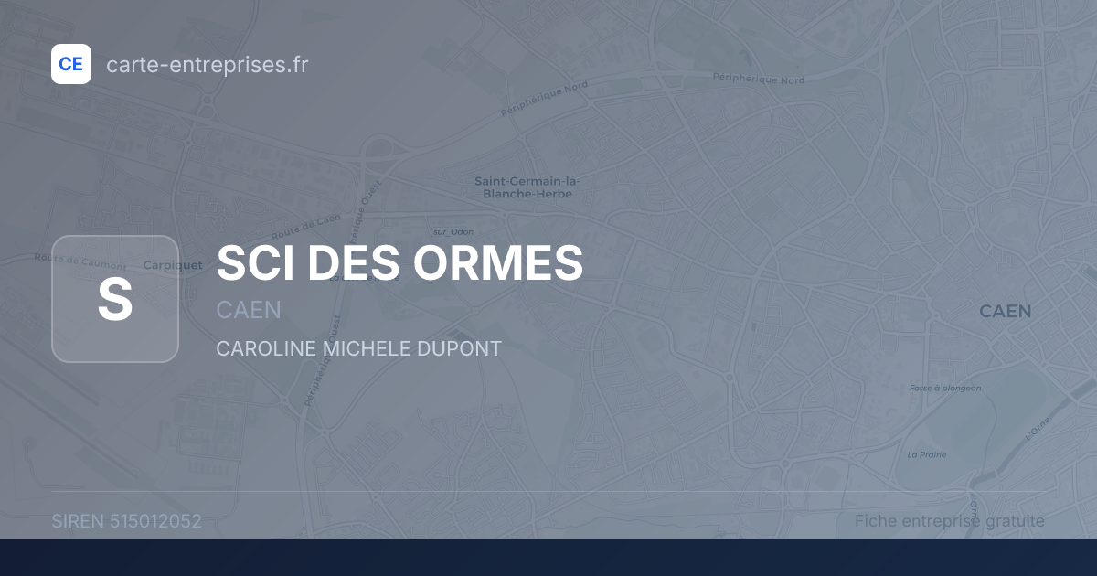 SCI DES ORMES — 515012052 — fiche entreprise