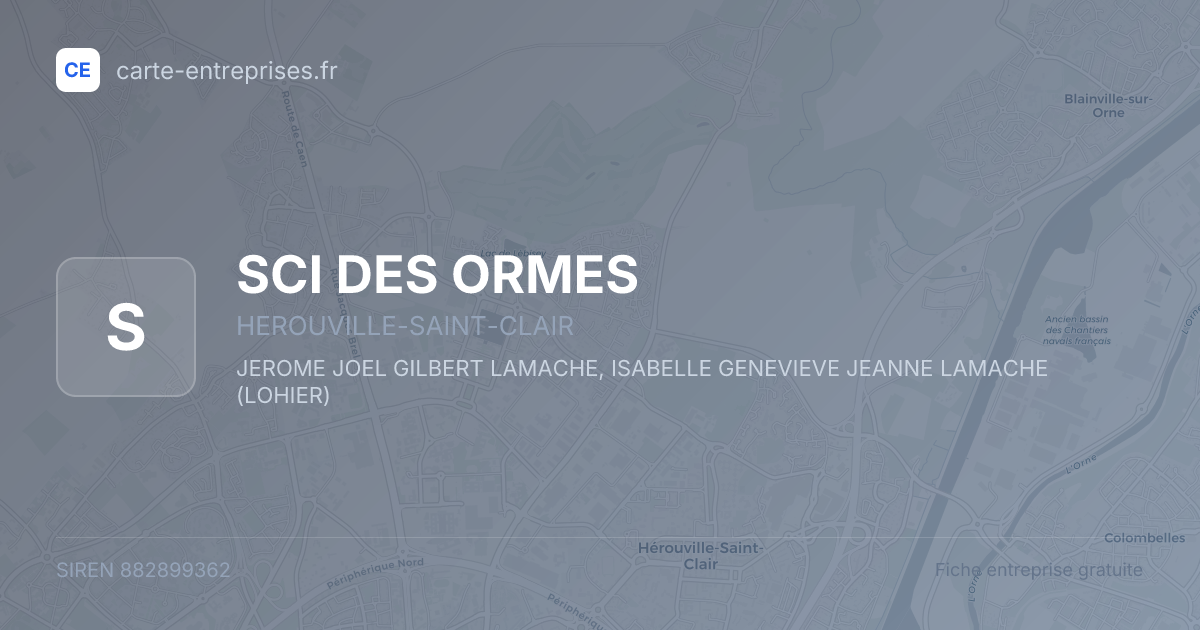 SCI DES ORMES — 882899362 — fiche entreprise