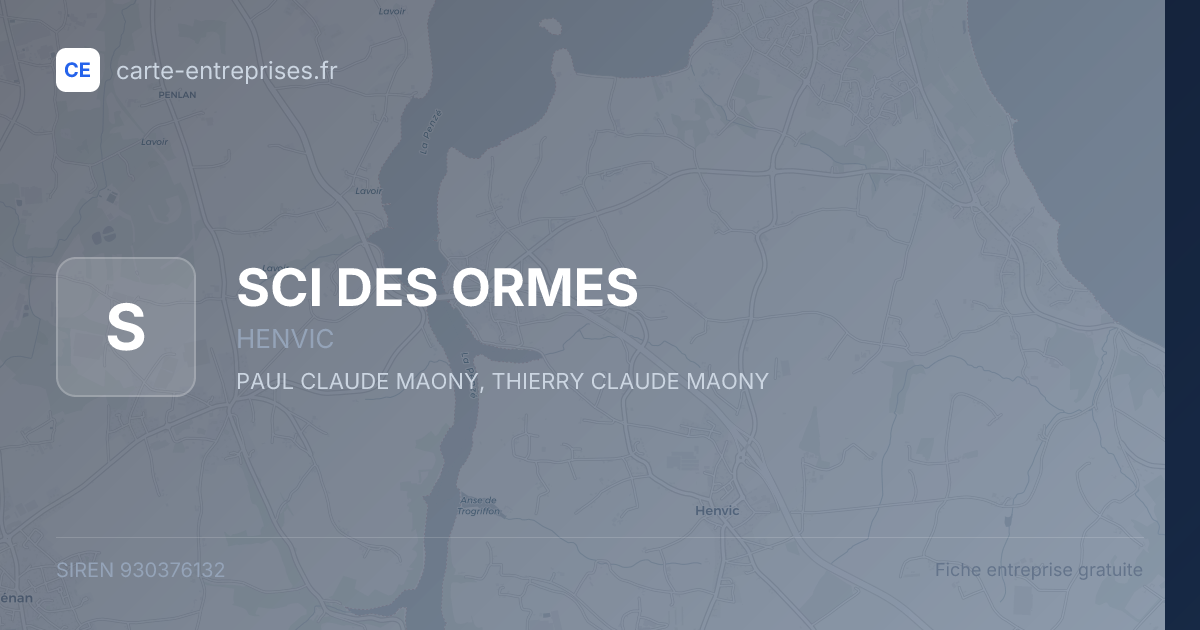 SCI DES ORMES — 930376132 — fiche entreprise