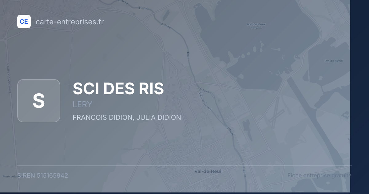 SCI DES RIS — 515165942 — fiche entreprise