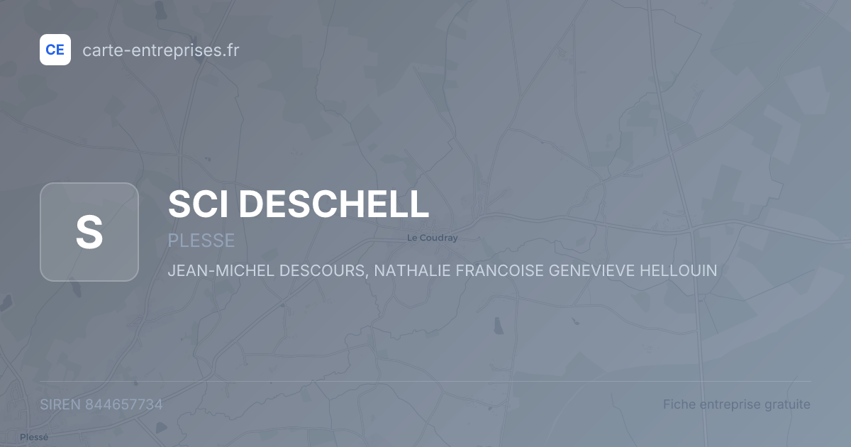 SCI DESCHELL — 844657734 — fiche entreprise