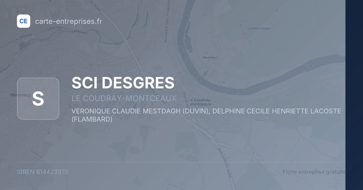 SCI DESGRES — 814423976 — fiche entreprise