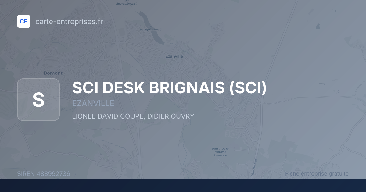 SCI DESK BRIGNAIS (SCI) — 488992736 — fiche entreprise
