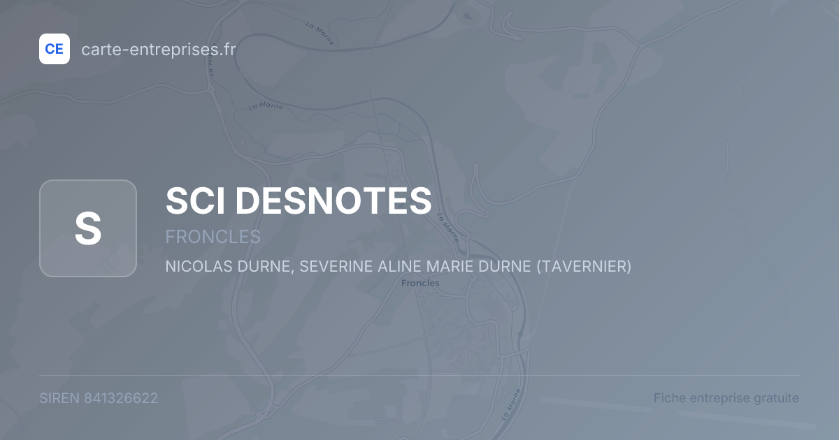 SCI DESNOTES — 841326622 — fiche entreprise