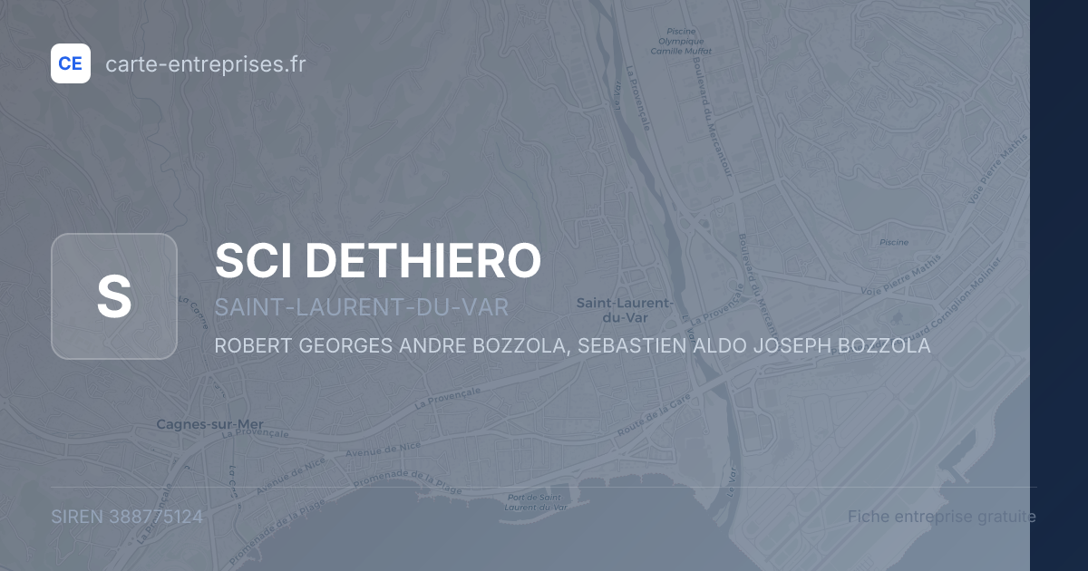 SCI DETHIERO — 388775124 — fiche entreprise