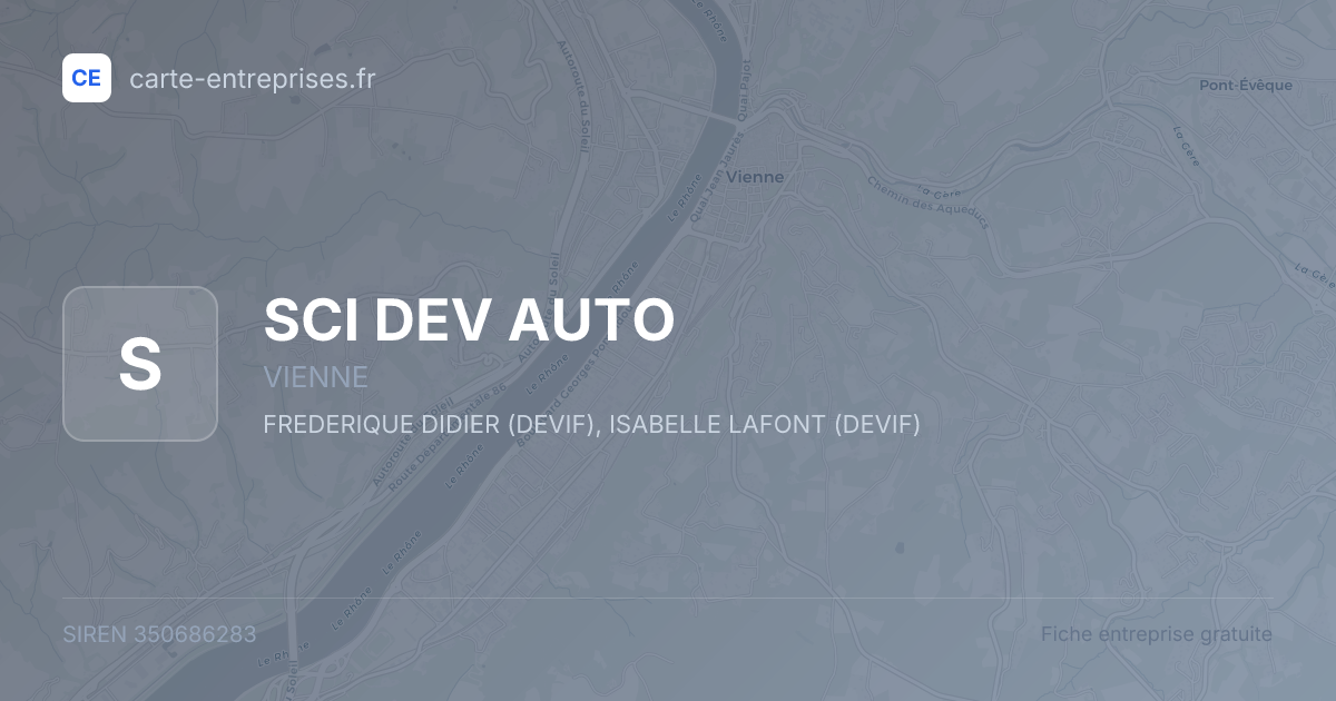 SCI DEV AUTO — 350686283 — fiche entreprise