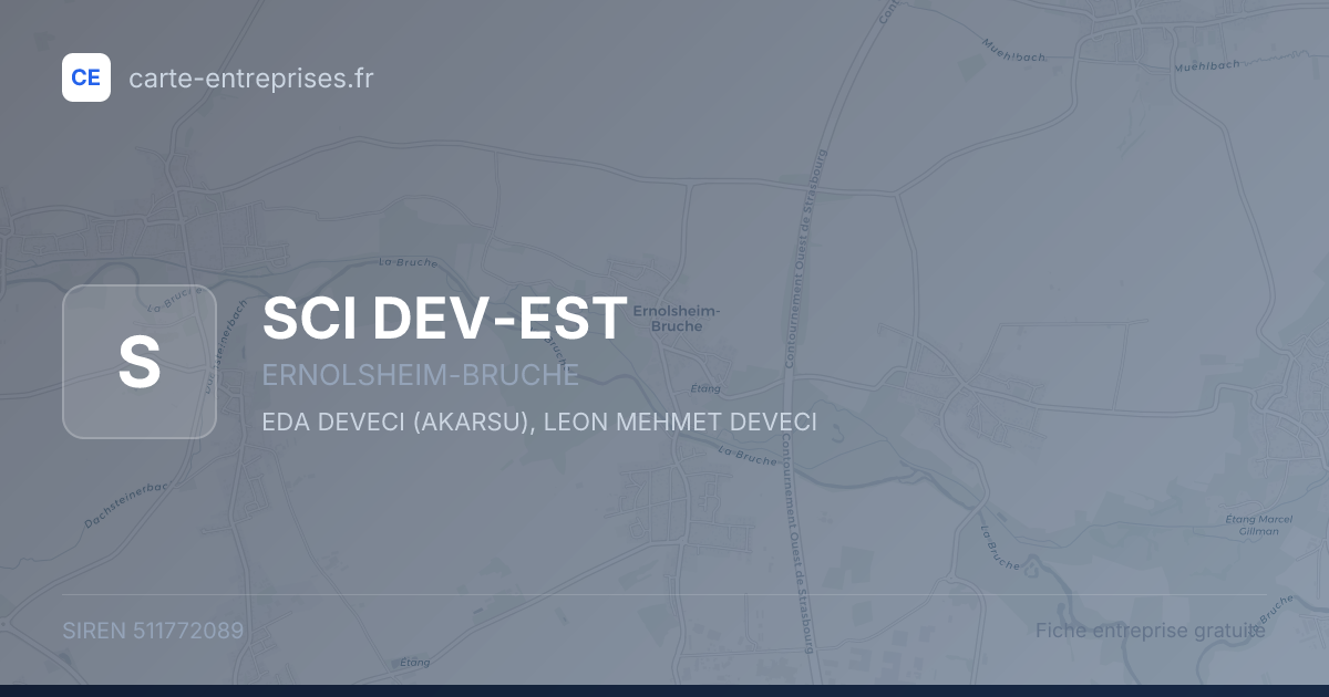 SCI DEV-EST — 511772089 — fiche entreprise