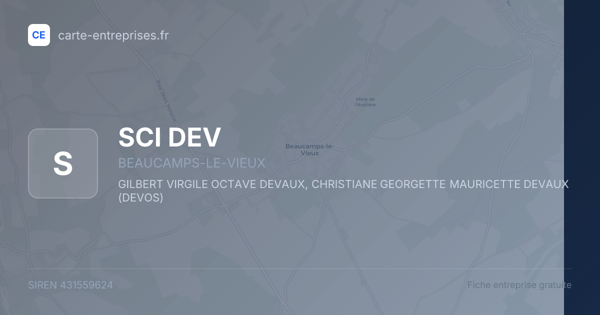 SCI DEV — 431559624 — fiche entreprise