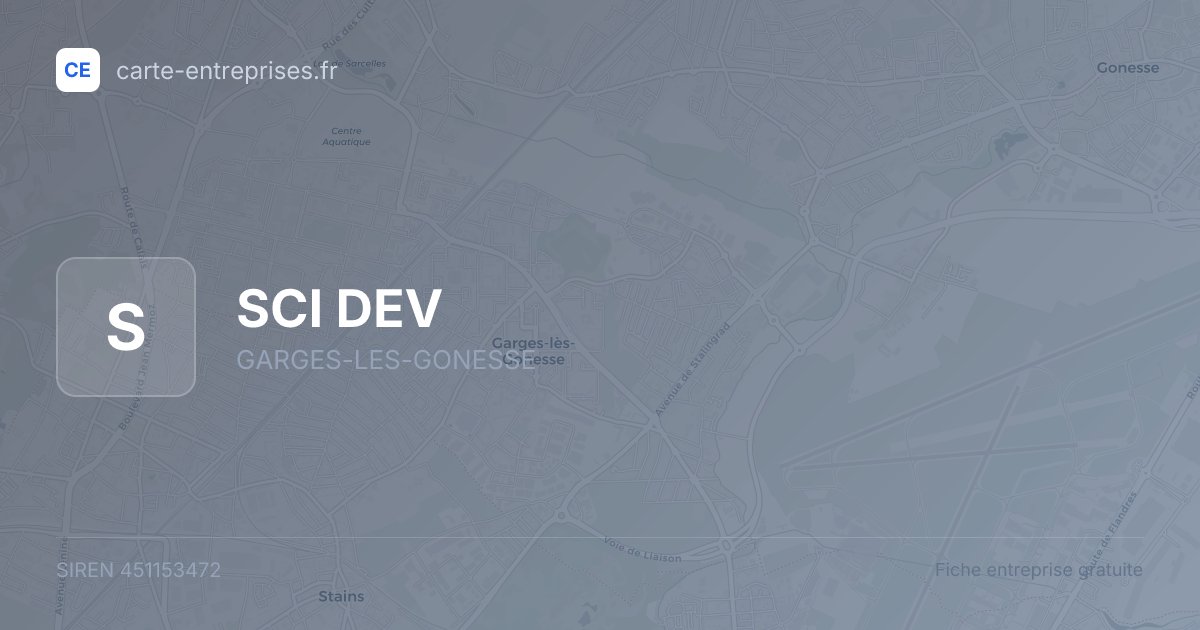 SCI DEV — 451153472 — fiche entreprise