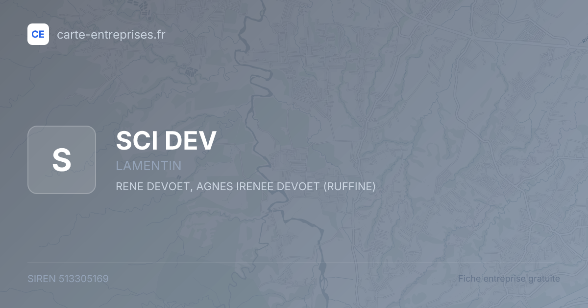 SCI DEV — 513305169 — fiche entreprise