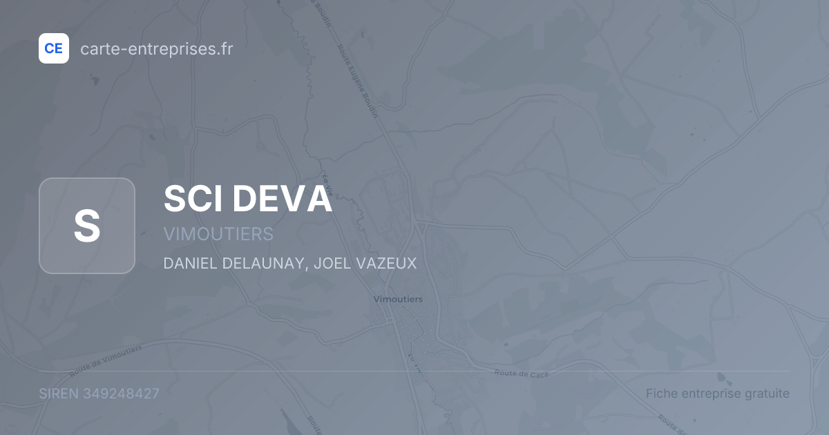 SCI DEVA — 349248427 — fiche entreprise