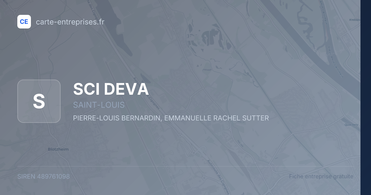 SCI DEVA — 489761098 — fiche entreprise