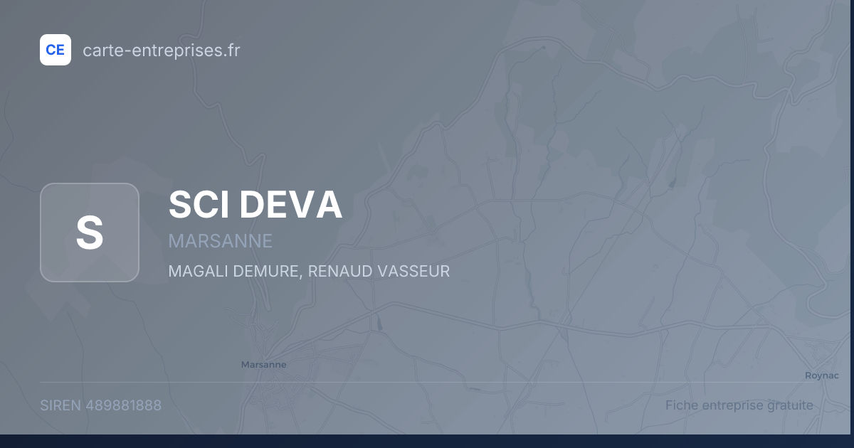 SCI DEVA — 489881888 — fiche entreprise
